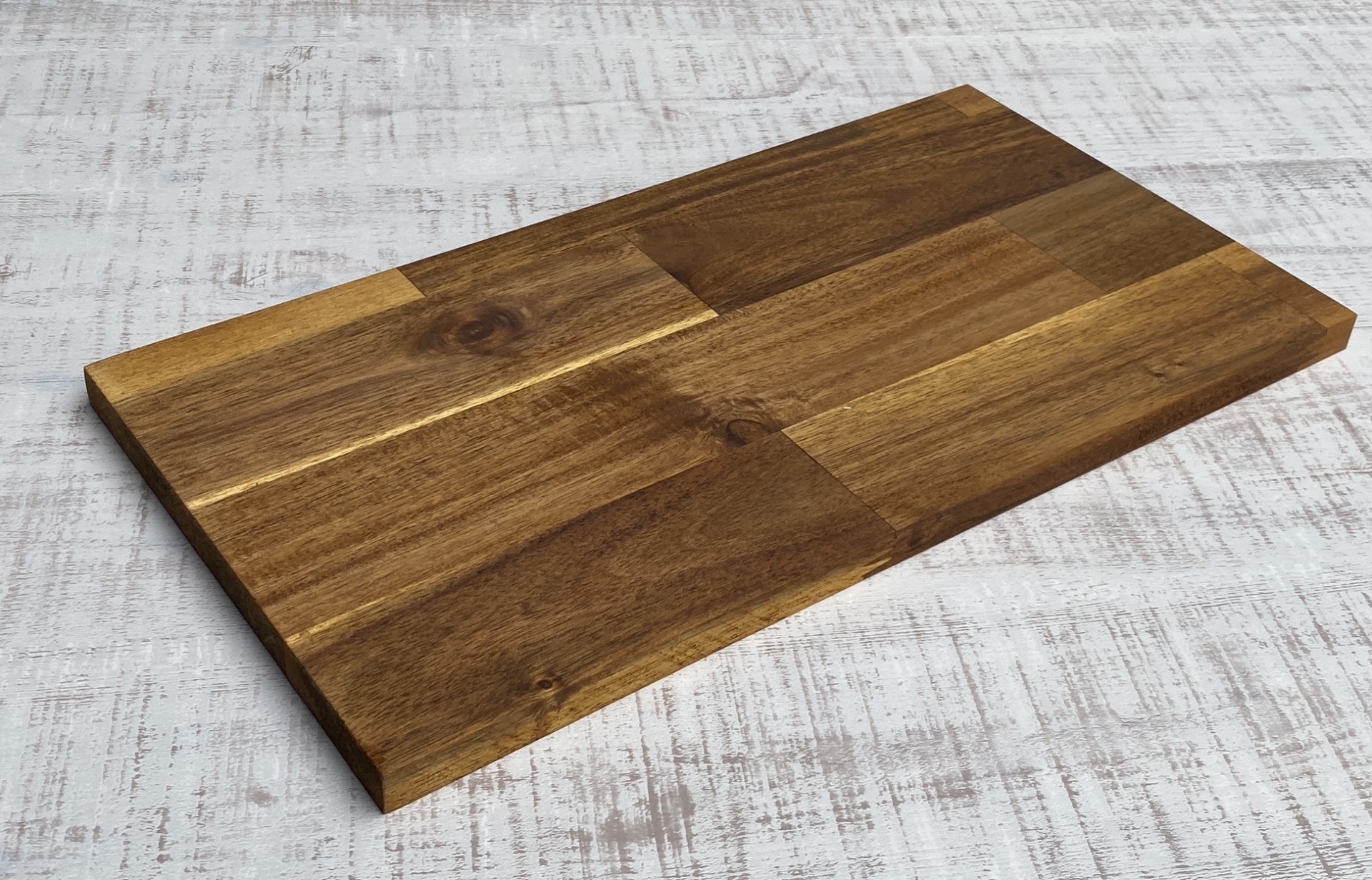 オイル塗装済みアカシア集成材 (約)厚み15mm幅600mm奥行200mm（節あり