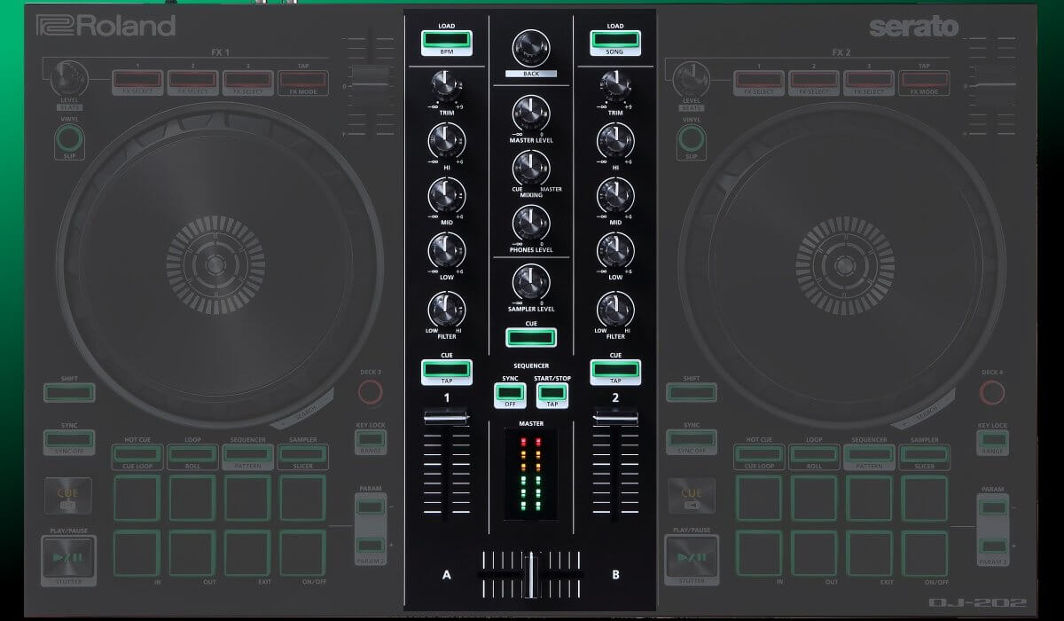 Roland DJ-202 Serato DJ Controller Review And Video | DjTechZone