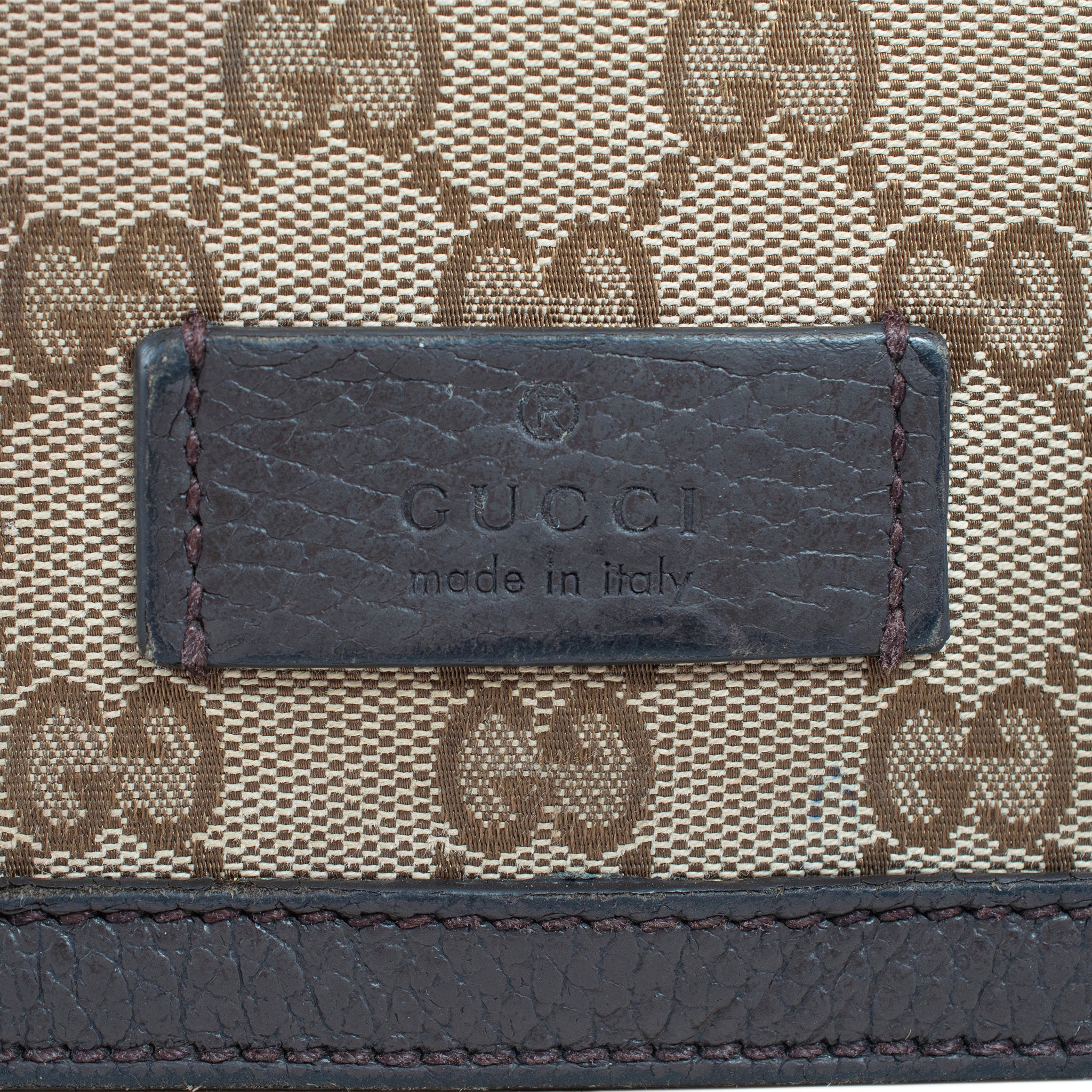 Gucci Monogram GG Canvas 807401990 Brown & Beige Flap Cross Body Messe