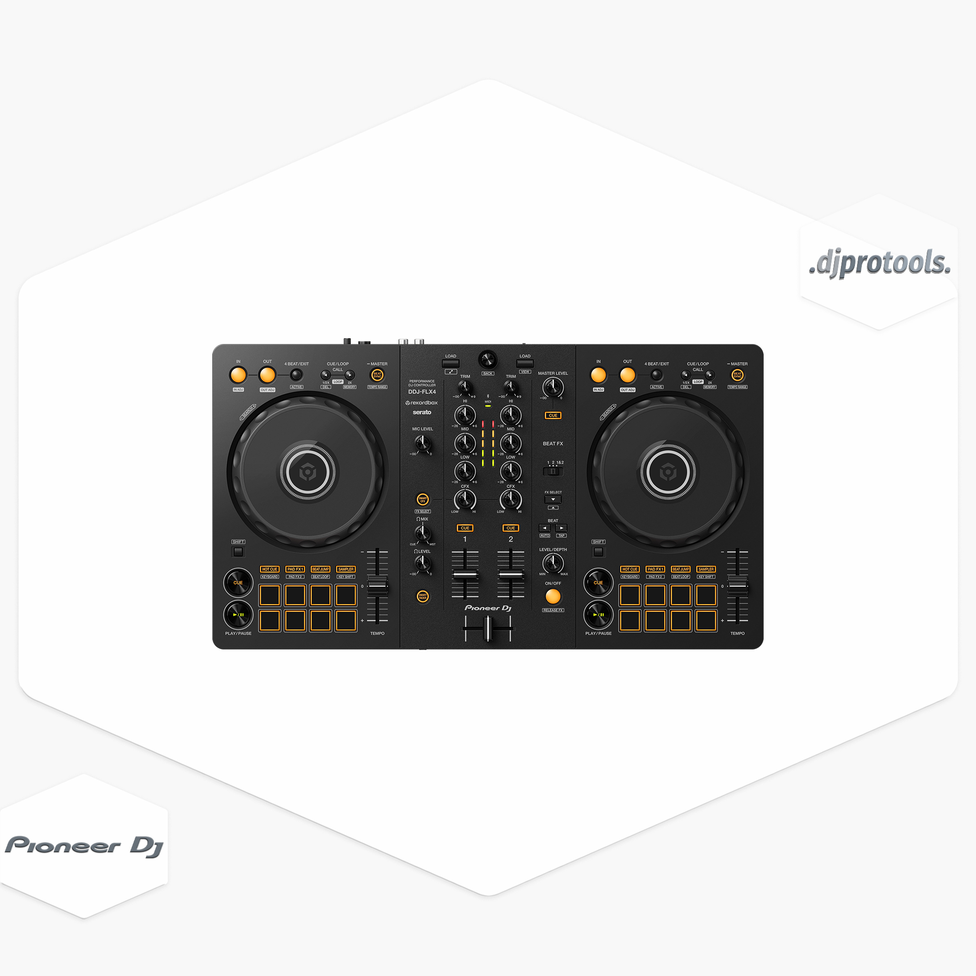 Pioneer DJ DDJ-FLX4 2Kanal Rekordbox-Serato Dj Controller