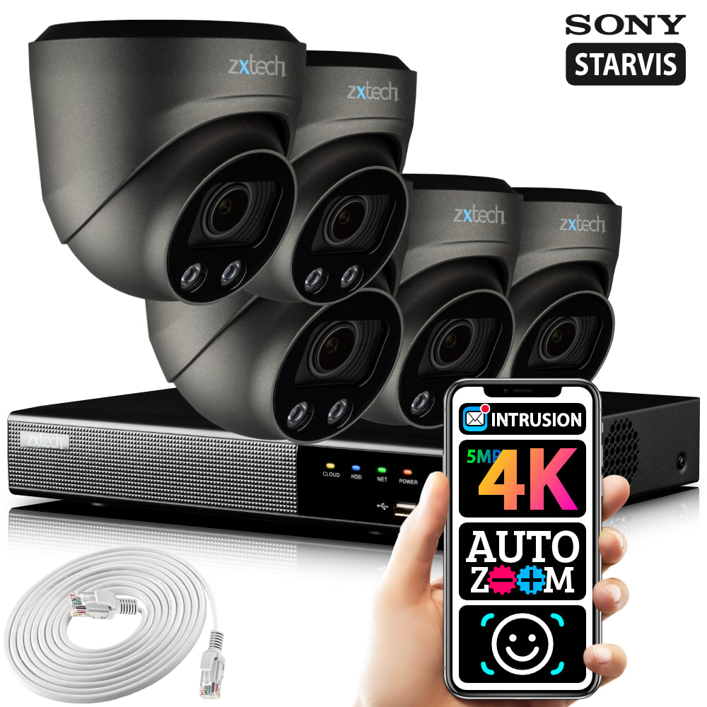 4K Complete System Smart Camera Outdoor Motorised | Zxtech