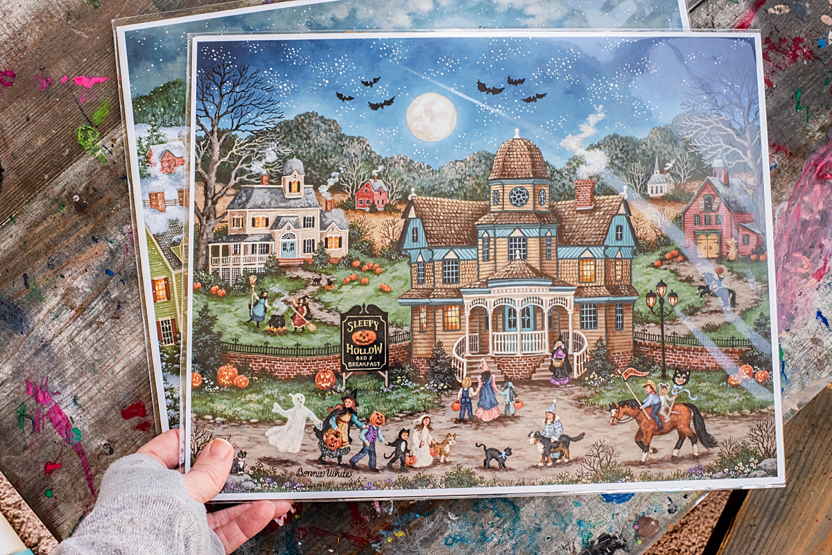 Halloween Folk Art Prints by Bonnie White - Domestic Geek Girl