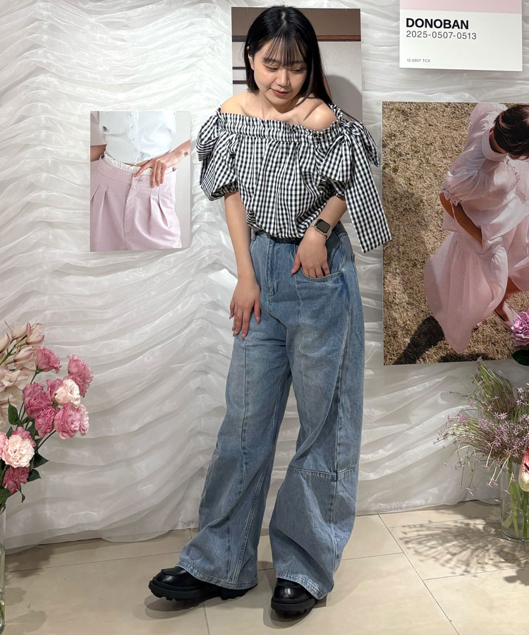 ハイウエストカーブデニム[C]