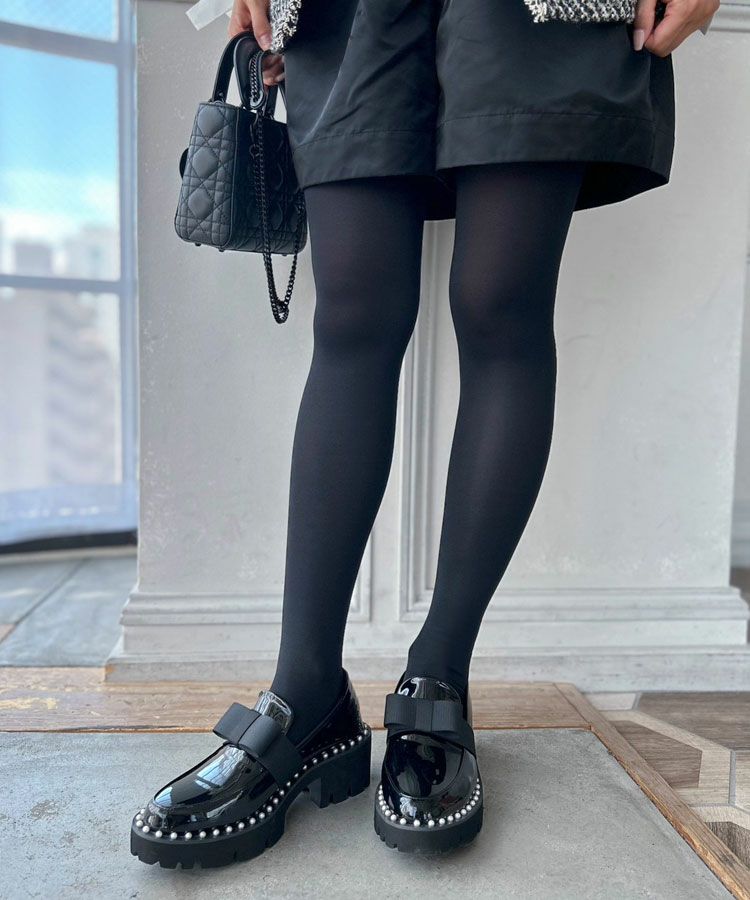 パールリボンローファー[C]