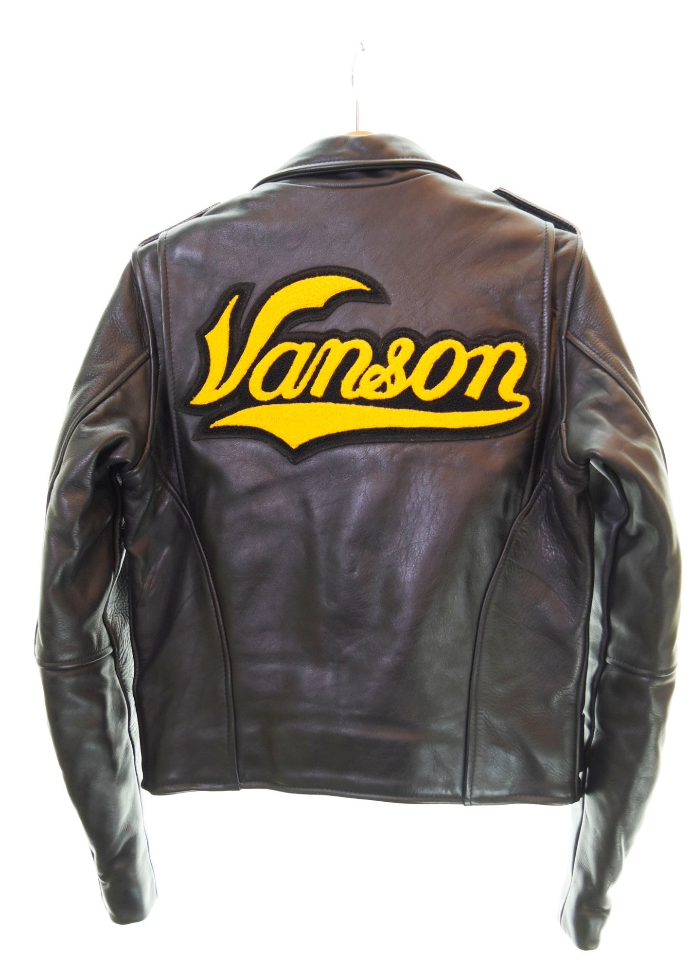 バンソン VANSON ワッペン ロゴ ダブルライダース ジャケット レザー