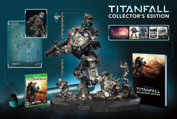 Titanfall」“Collector's Edition”に同梱される豪華な特典のイメージと