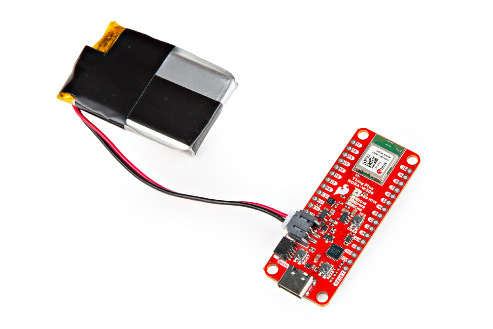 Example 9 - MAX17048 LiPo Fuel Gauge - SparkFun Thing Plus NORA