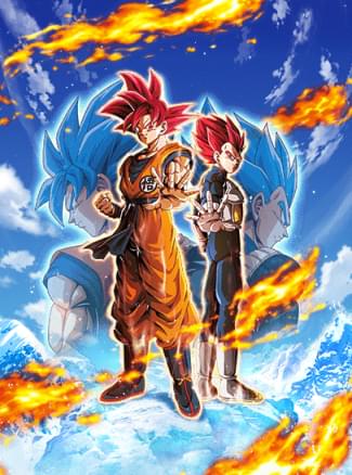 ドッカンバトル】LR『無限パワーの神戦士』超サイヤ人ゴッド孫悟空&超