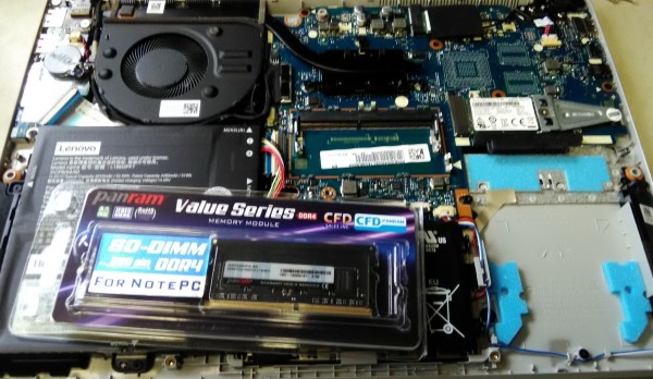 先月購入したレノボ IdeaPad S340をプチ軽量化＆メモリ増設 | どっか