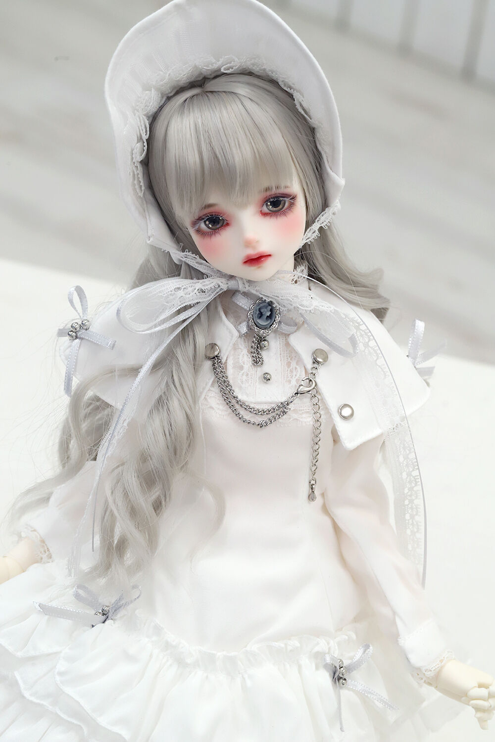 DOLK×NINE9 STYLE】Antique cape dress DOLK限定 WHITE - 40cm（MSD