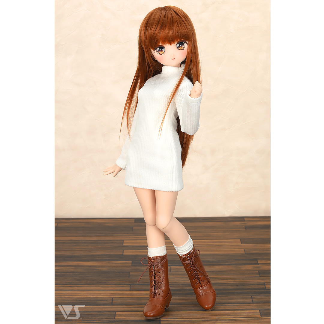 ハイネックリブニットワンピース（白）・ミニ | ボークス公式