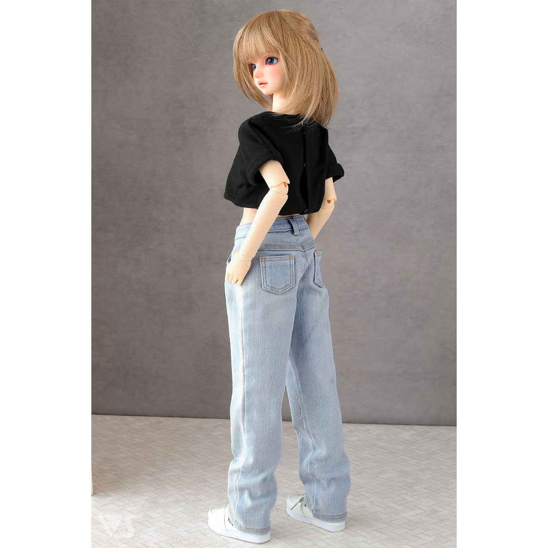 002タックワイドジーンズ（水色）・SD | ボークス公式 ドルフィー