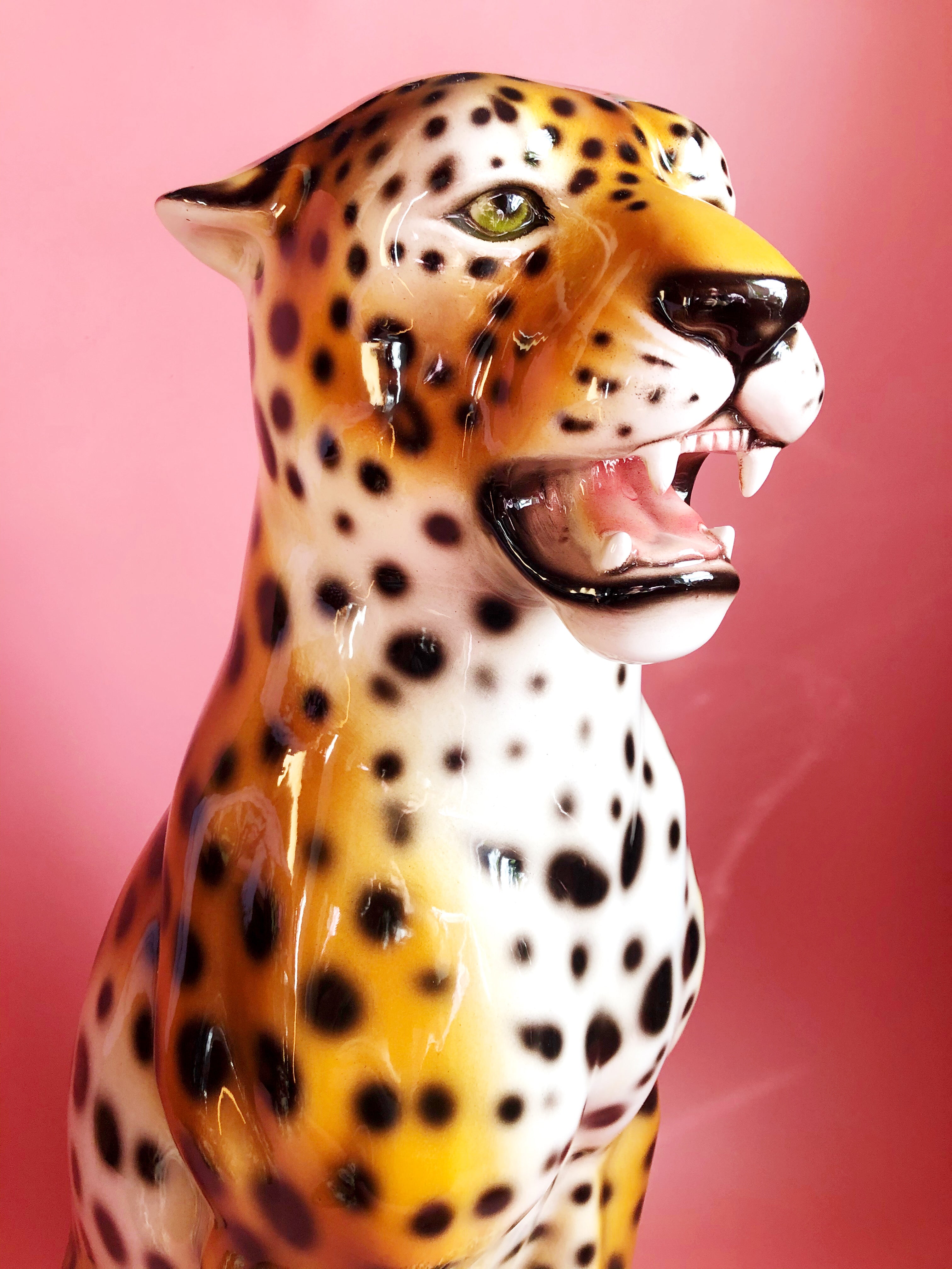 Arlo' Large Ceramic Leopard Statue Vintage – Dogwood Lifestyle