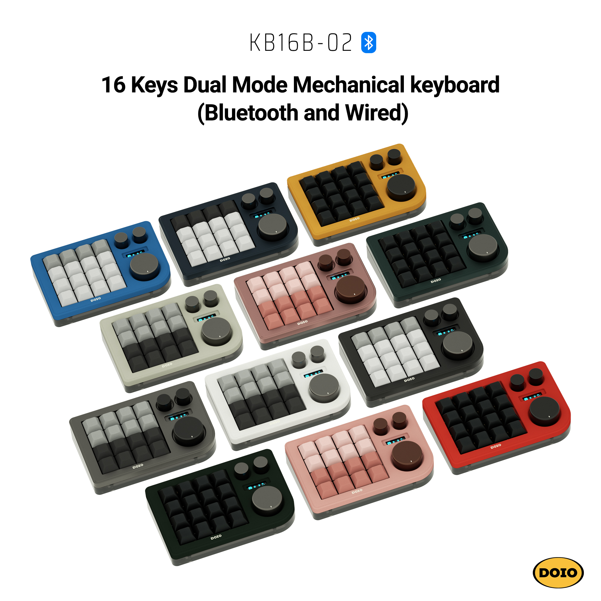 16 keys Mechanical keyboard Bluetooth Version KB16B-02-