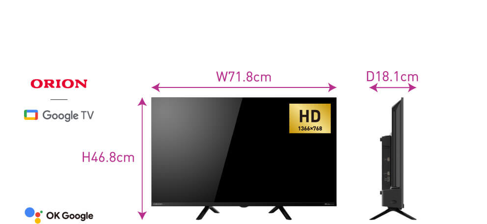 SMART TV -Tunerless- GL Series 【公式】ORION（オリオン）日本思考の