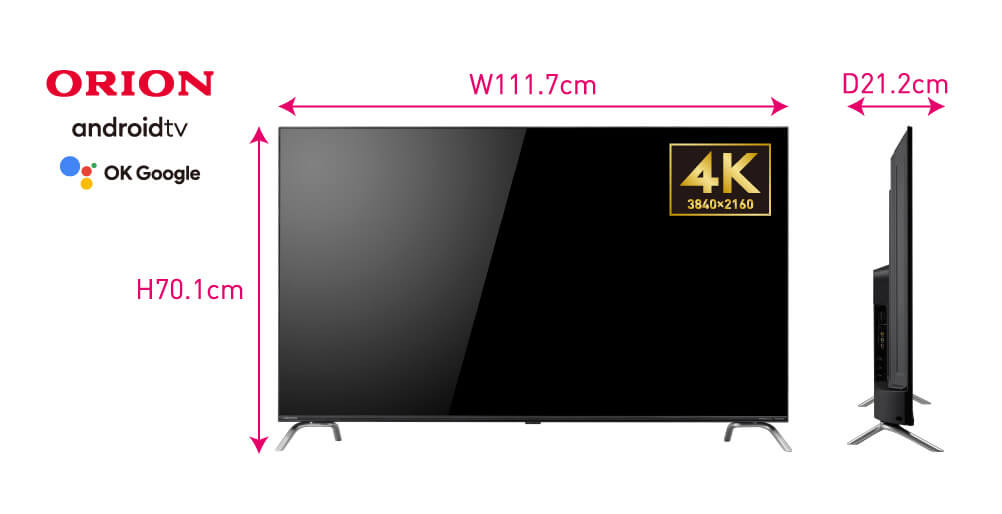 SMART TV -Tunerless- 【公式】ORION（オリオン）日本思考の4K液晶テレビ