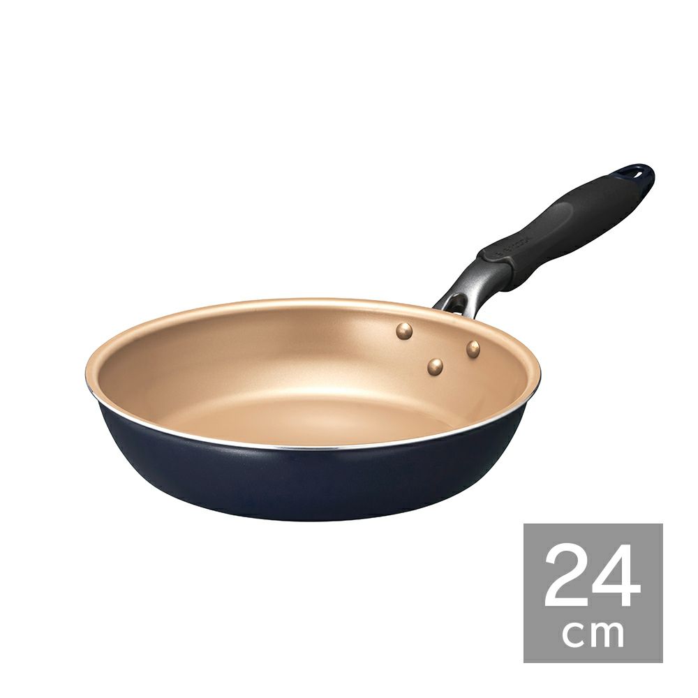 evercook(エバークック) ガス火専用 軽量 フライパン 24cm ネイビー