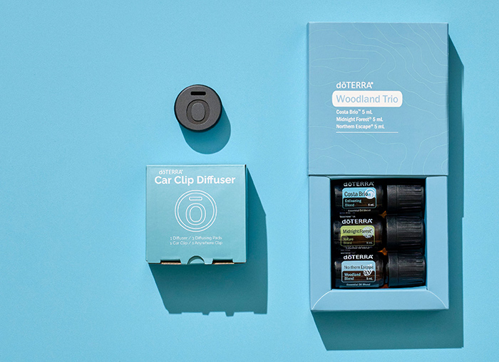 Woodland Trio and Car Clip Diffuser | doTERRA Essential Oils