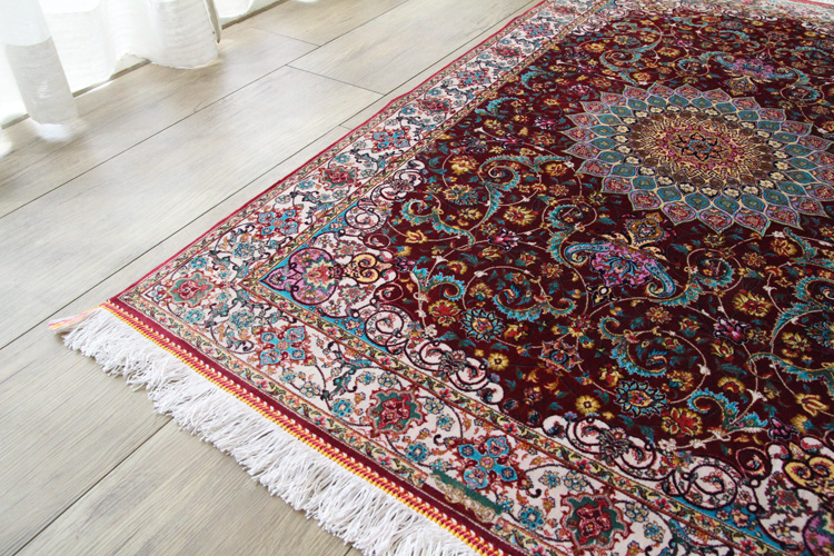 Y2269 ペルシャ絨毯風 機械織り 絨毯 98×55㎝ Y2269 ペルシャ絨毯風