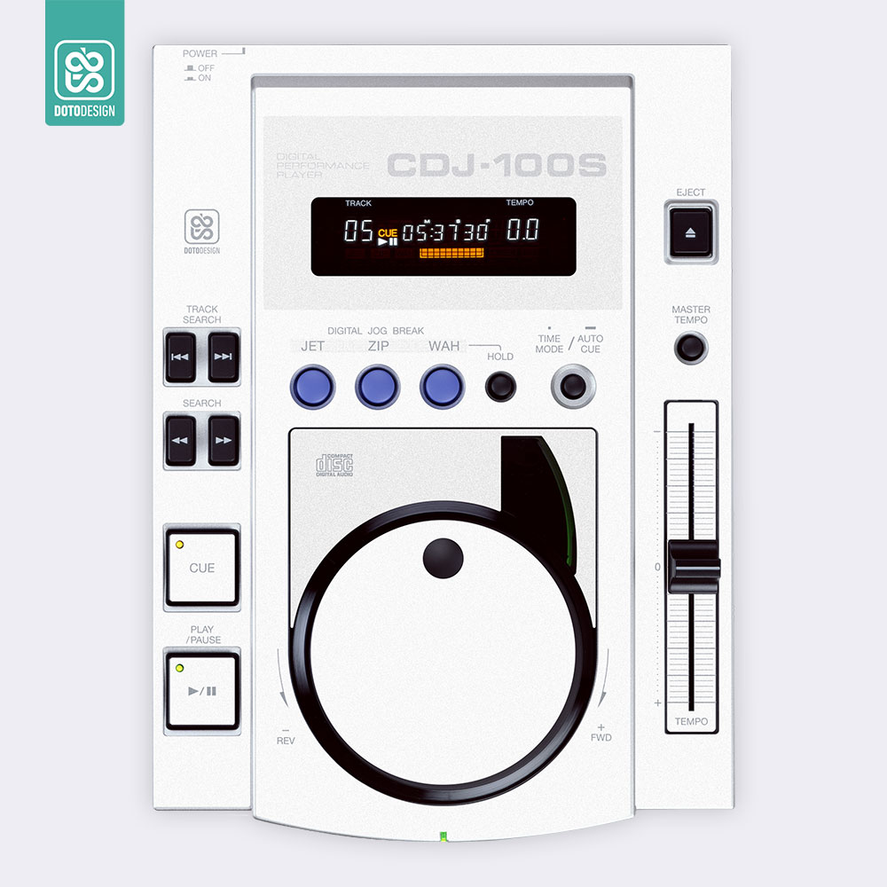 パイオニア プロフェッショナルCDプレーヤー CDJ-100S シルバー