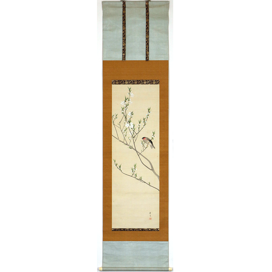 松村景文 桃花小禽図 - 日本の動物画‐いきもののかたち‐ 江戸期の花鳥