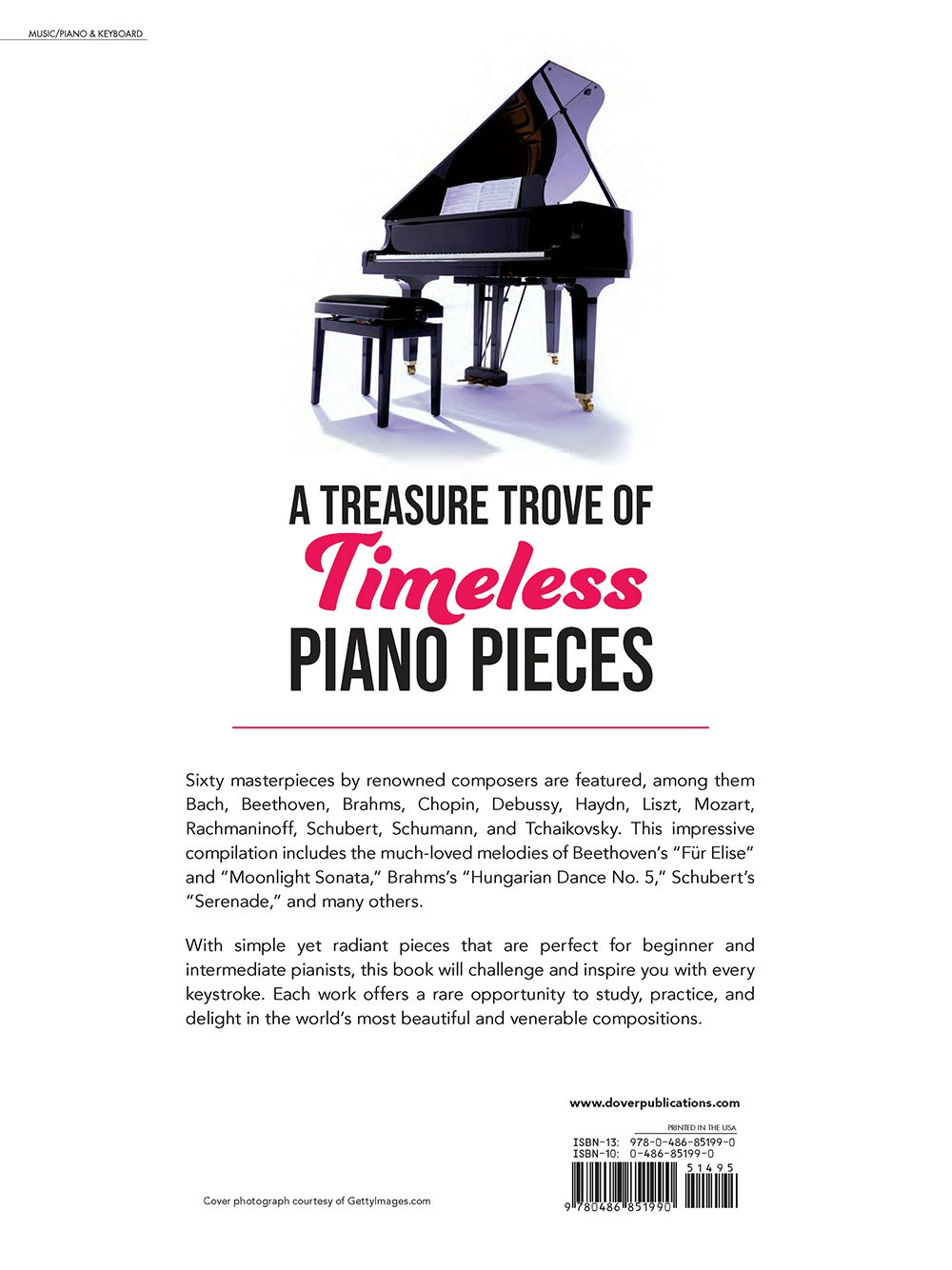 60 Famous Classical Piano Solos – Dover Publications
