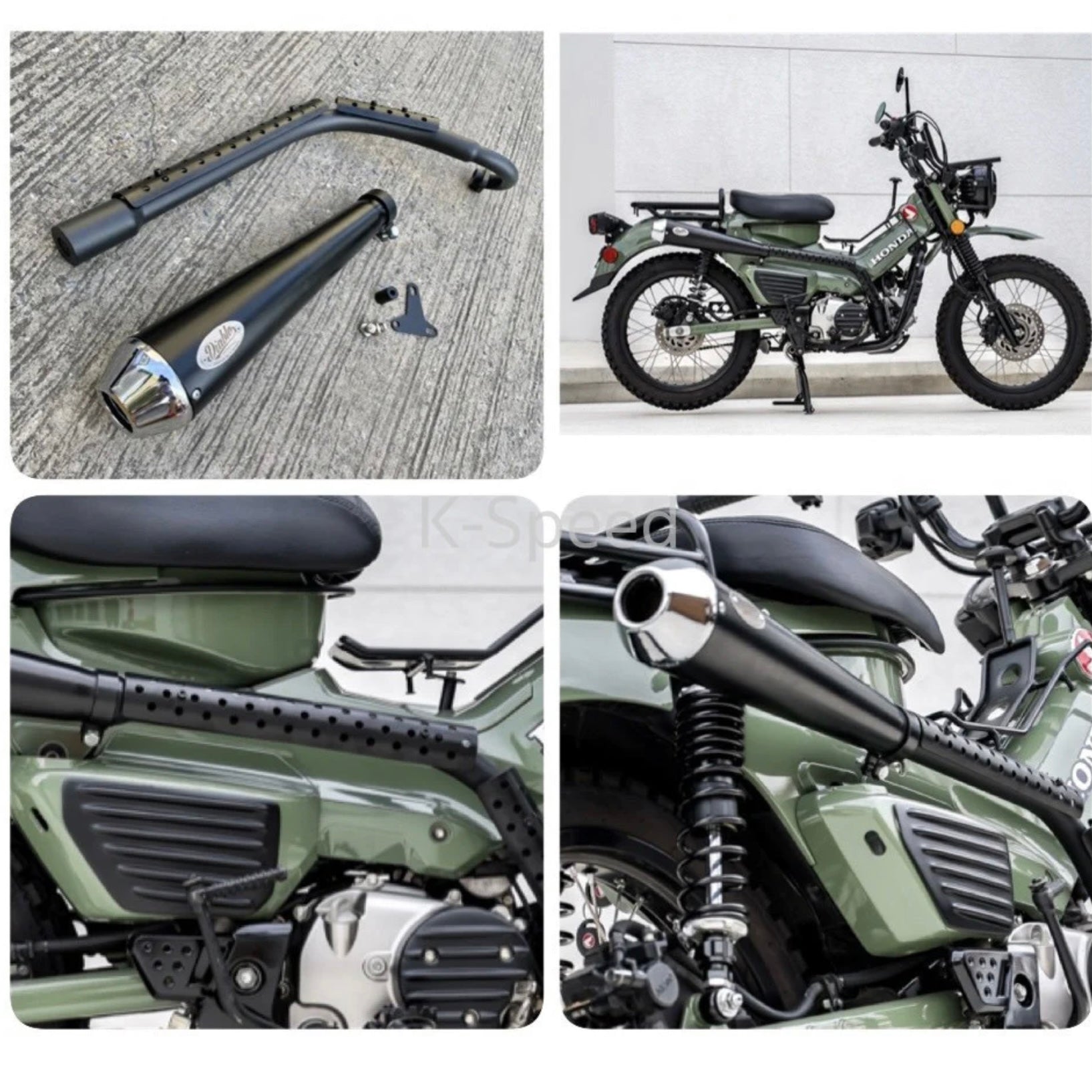 K-SPEED-CT65J マフラー CT125 (JA65, JA55) - DOPE