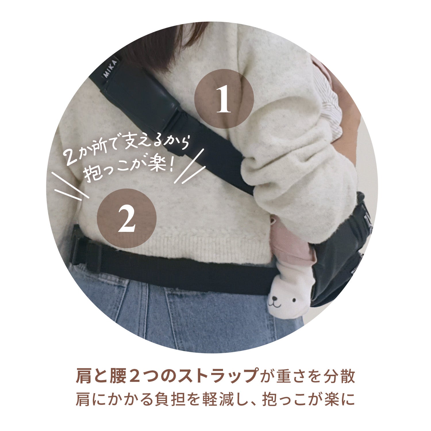 抱っこひも×ショルダーバッグ ハグスリングバッグ セカンド抱っこ紐