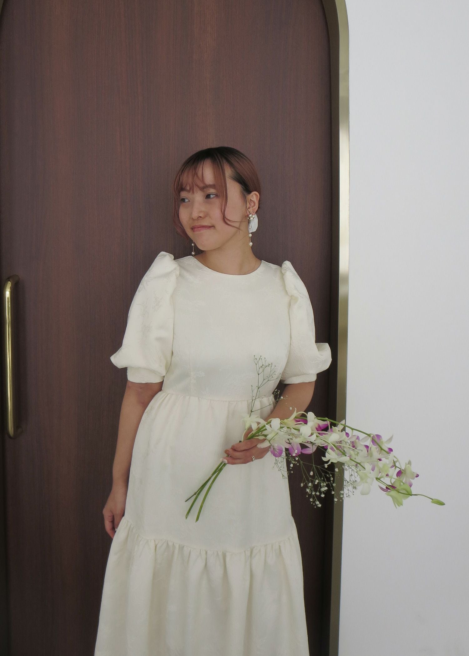 DorryDoll｜ティアードジャガードドレス