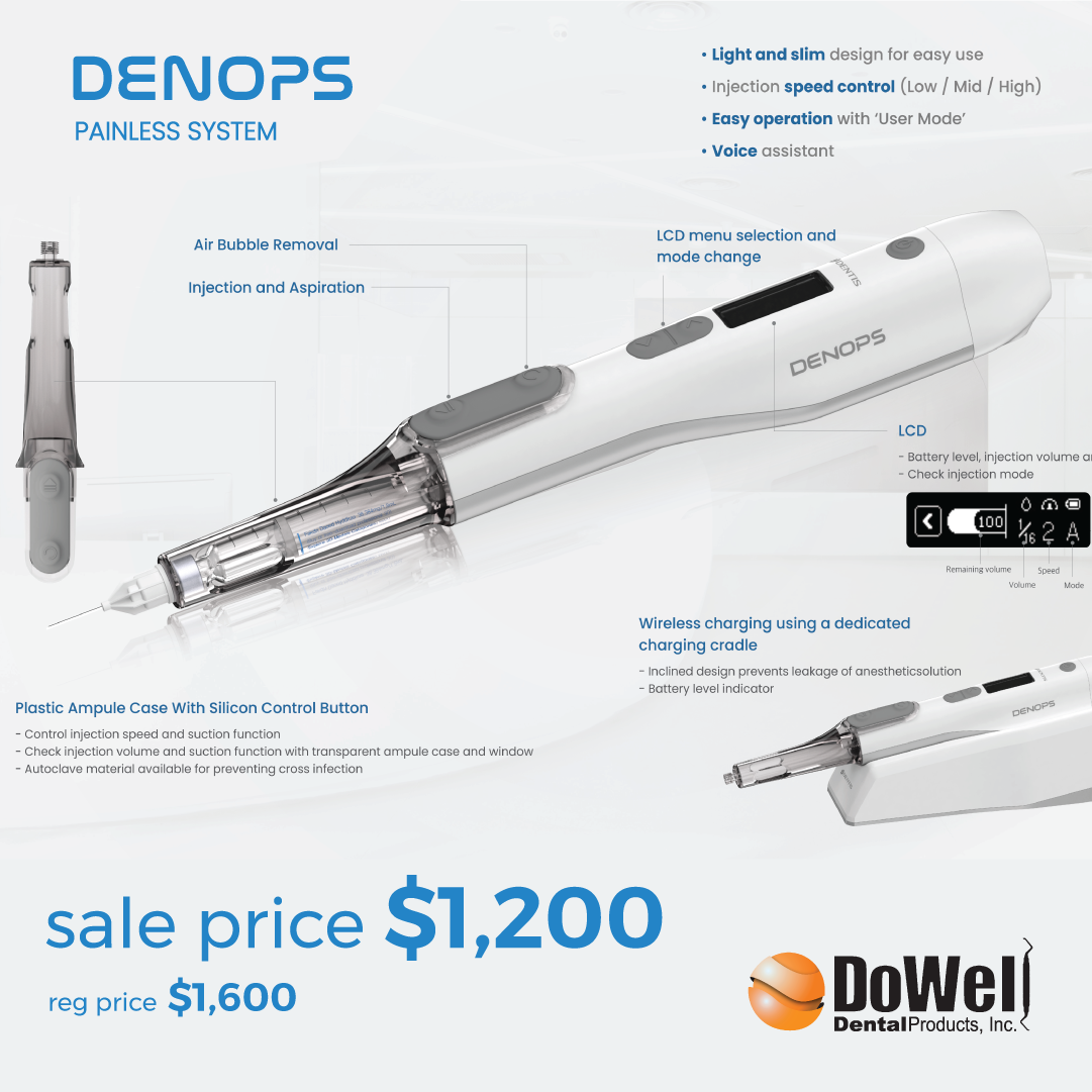Denops - No Pain System Syringe – DoWell Dental Products, Inc.
