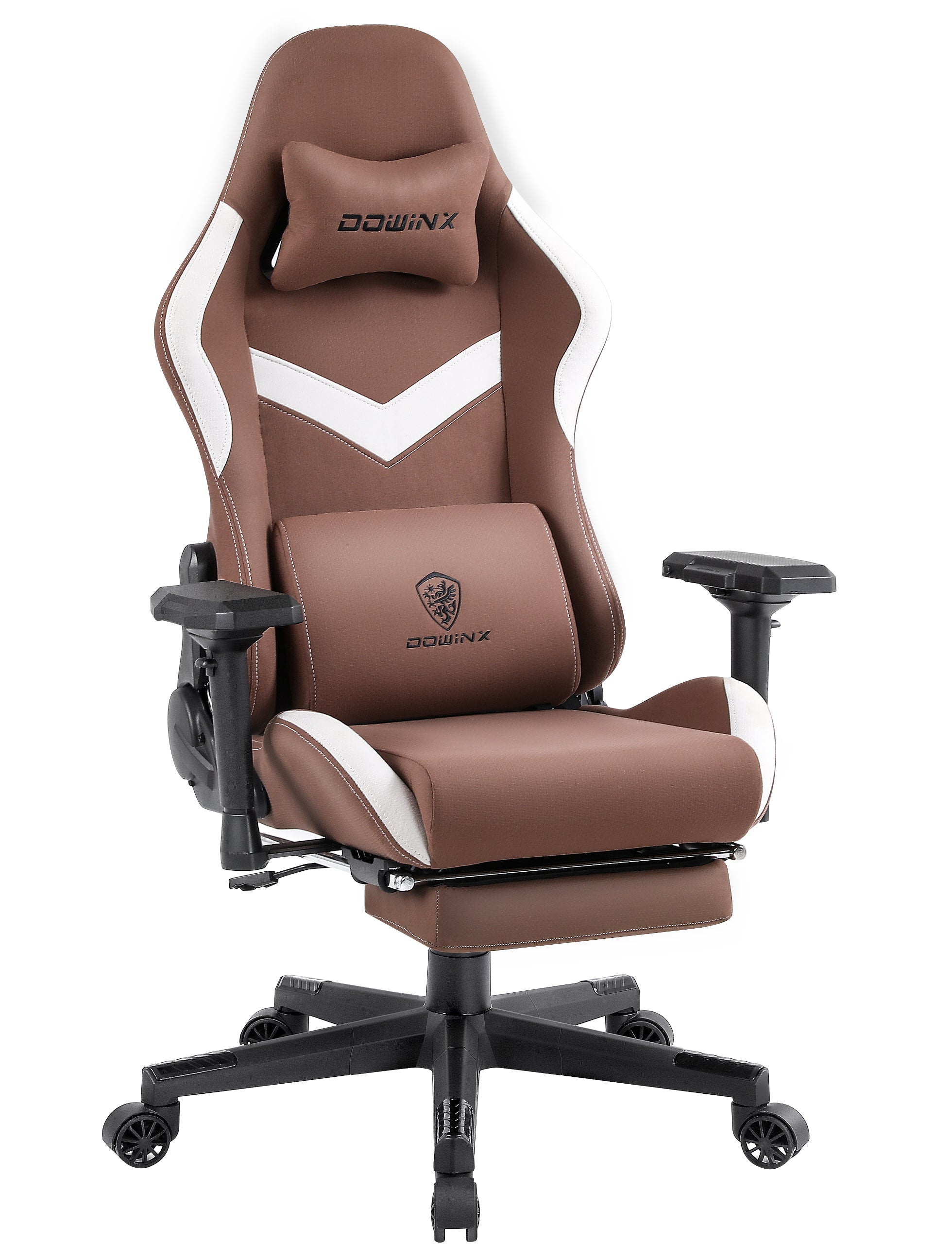 Dowinx ゲーミングチェア ファブリック オットマン付き オフィスチェア