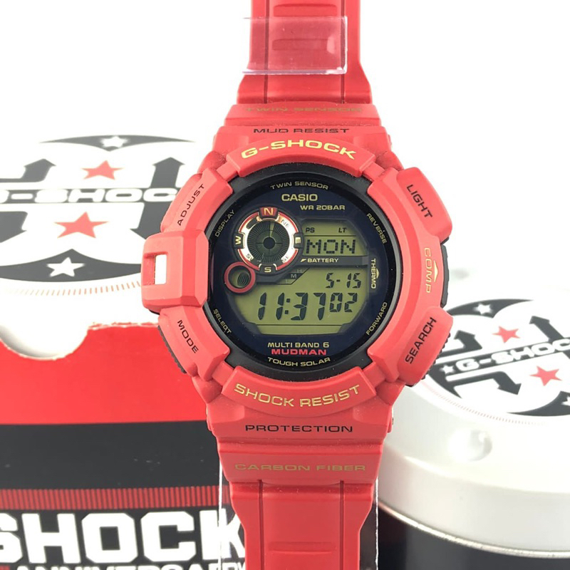 Casio G-Shock 30th Anniversary Rising Red Mudman GW-9330A-4 Tough