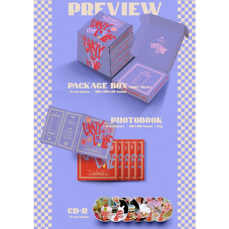 ITZY CRAZY IN LOVE 1st Album | Shopee Brasil