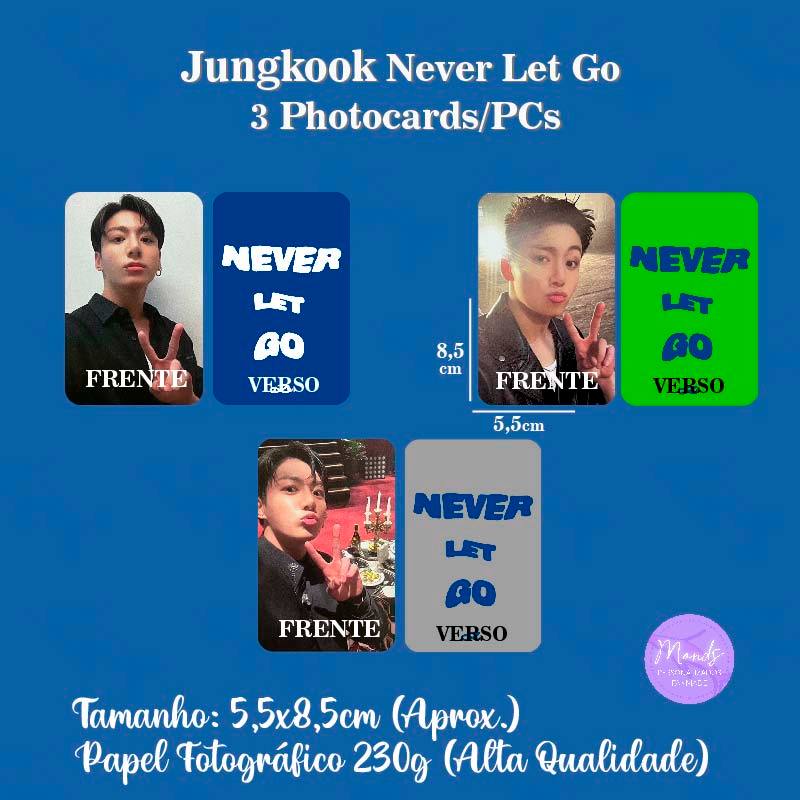 Jungkook Never Let Go 3 Photocards | Shopee Brasil