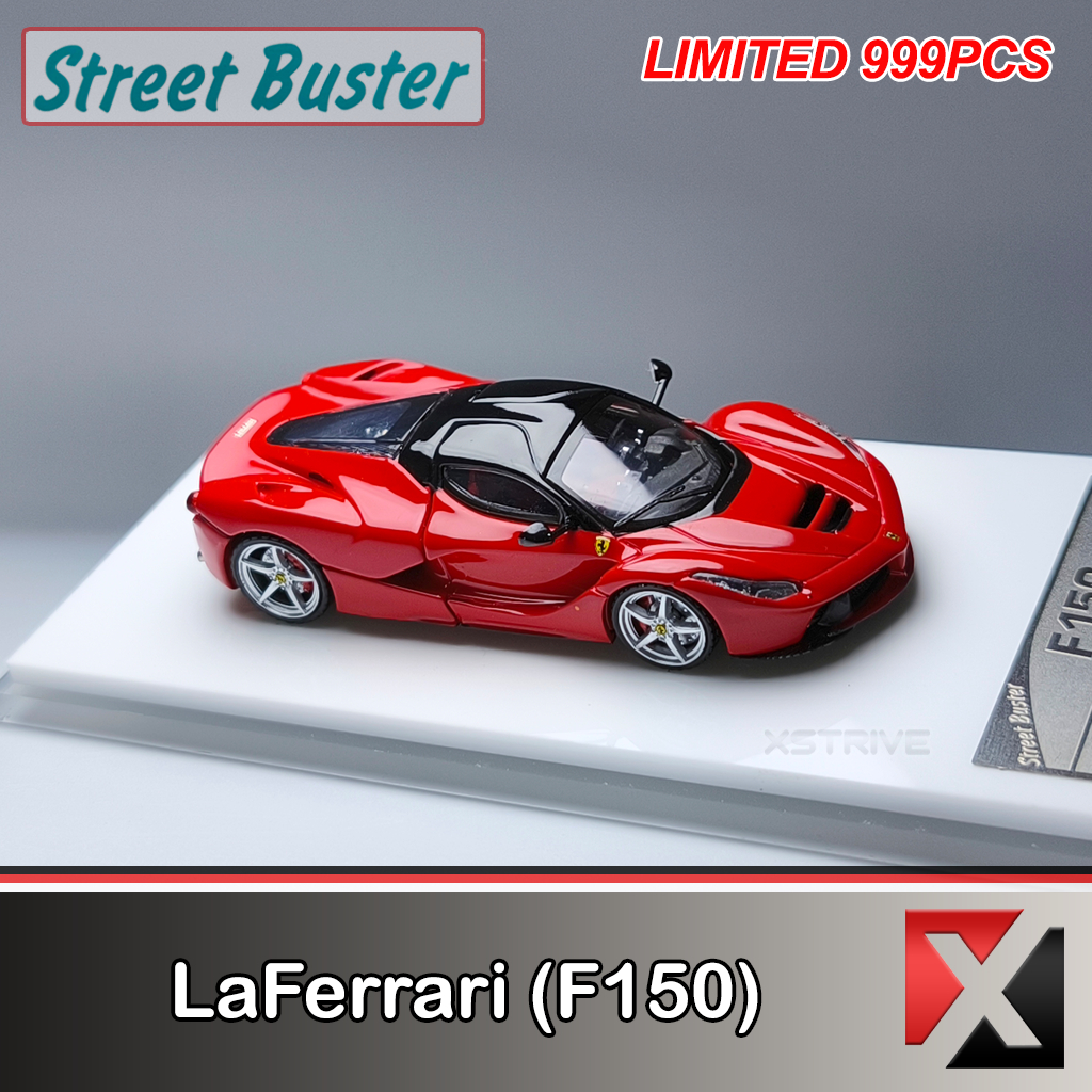 Jual Street Buster 1:64 LaFerrari (F150) Red Coupe Openable Engine