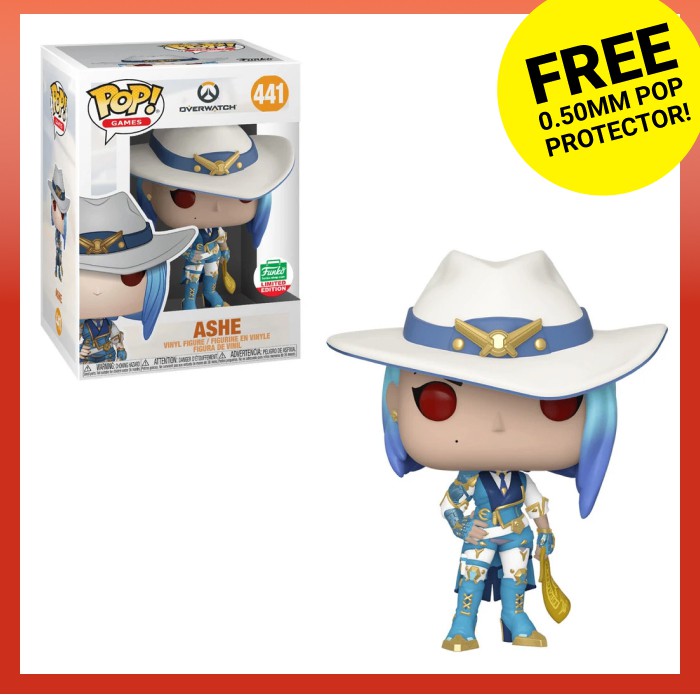 限定版Overwatch Ashe Funko Pop 青髪 Funko POP! Ashe w/ Winter Skin