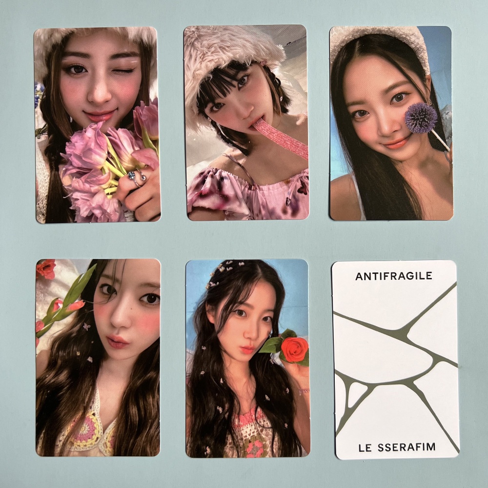 5pcs/set Kpop LE SSERAFIM Album ANTIFRAGILE Photocard for FROZEN