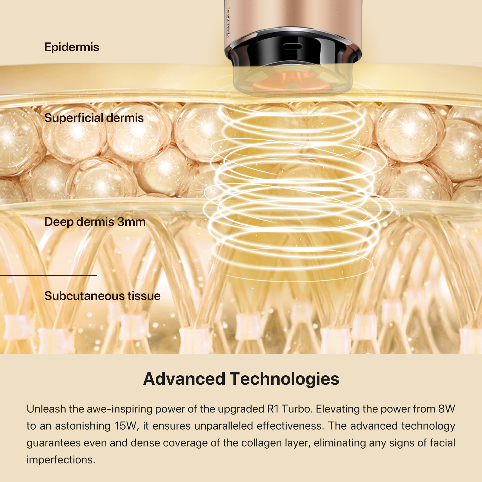 AMIRO R3 Turbo Facial RF Skin Tightening Device Microcurrent