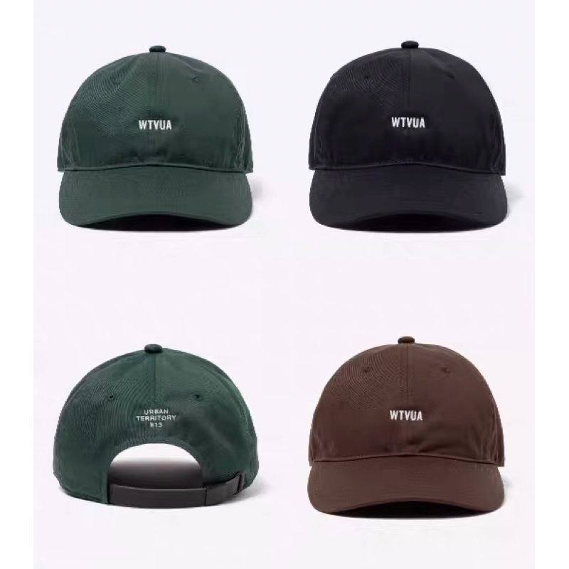 WTAPS T-6M 01 CAP CTPL TWILL WTVUA 刺繡小字六分割帽子帽黑酒紅綠楠