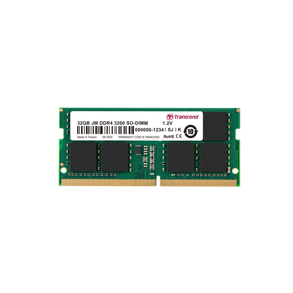 Transcend 32GB DDR4 2666 SO-DIMM Memory (RAM) for Laptop, Notebook