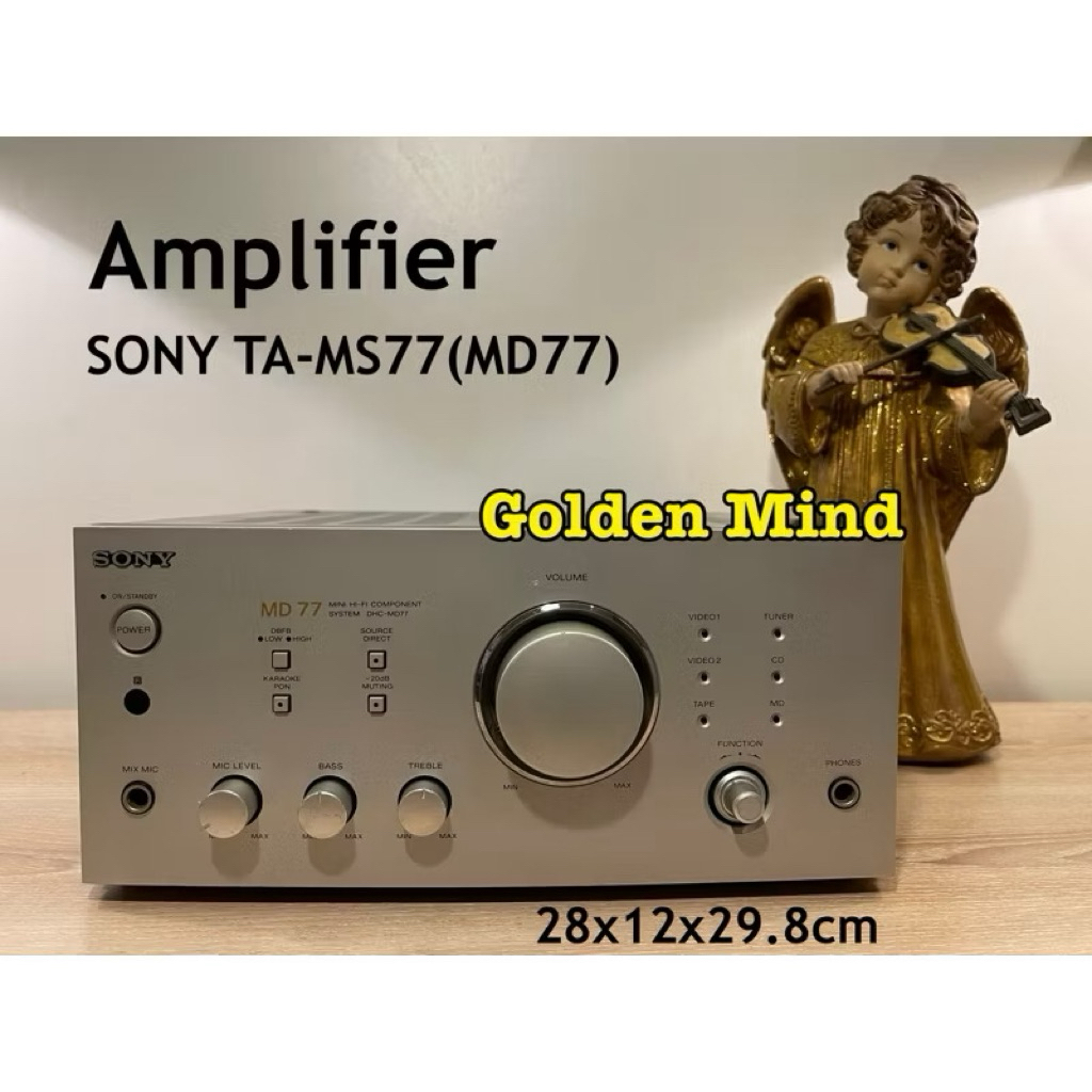 A-02-091124 SONY TA-MS77(MD77) เครื่องขยายเสียงมือสองจากประเทศ