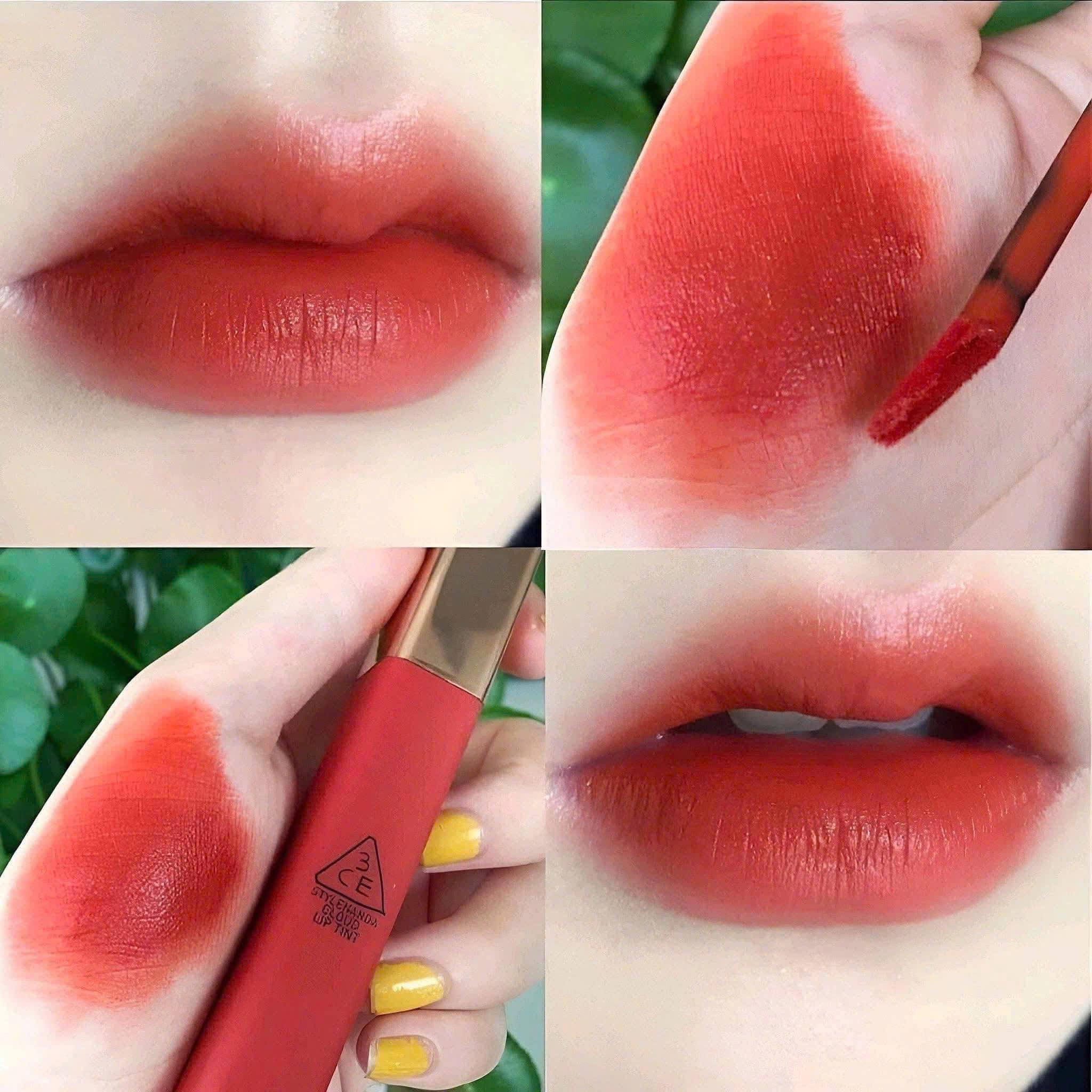 Son Kem Lì 3CE Cloud Lip Tint Live A Little Màu Đỏ Đất Ấm Áp