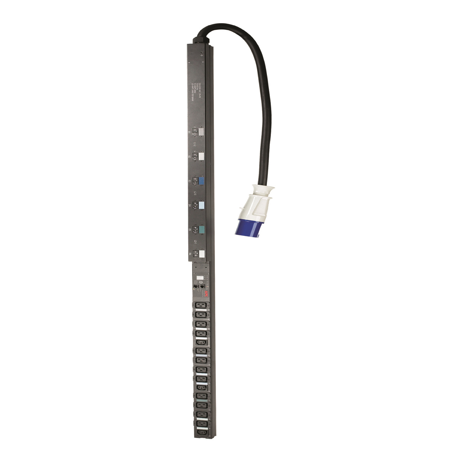 AP7866 - Rack PDU, Metered, Zero U, 16.2KW, 208V, (12)C19 & (3)C13