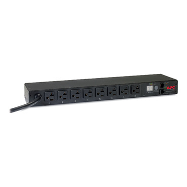 AP7801B - APC NetShelter Metered Rack PDU, 1U, 20A, 120V, 8 NEMA 5
