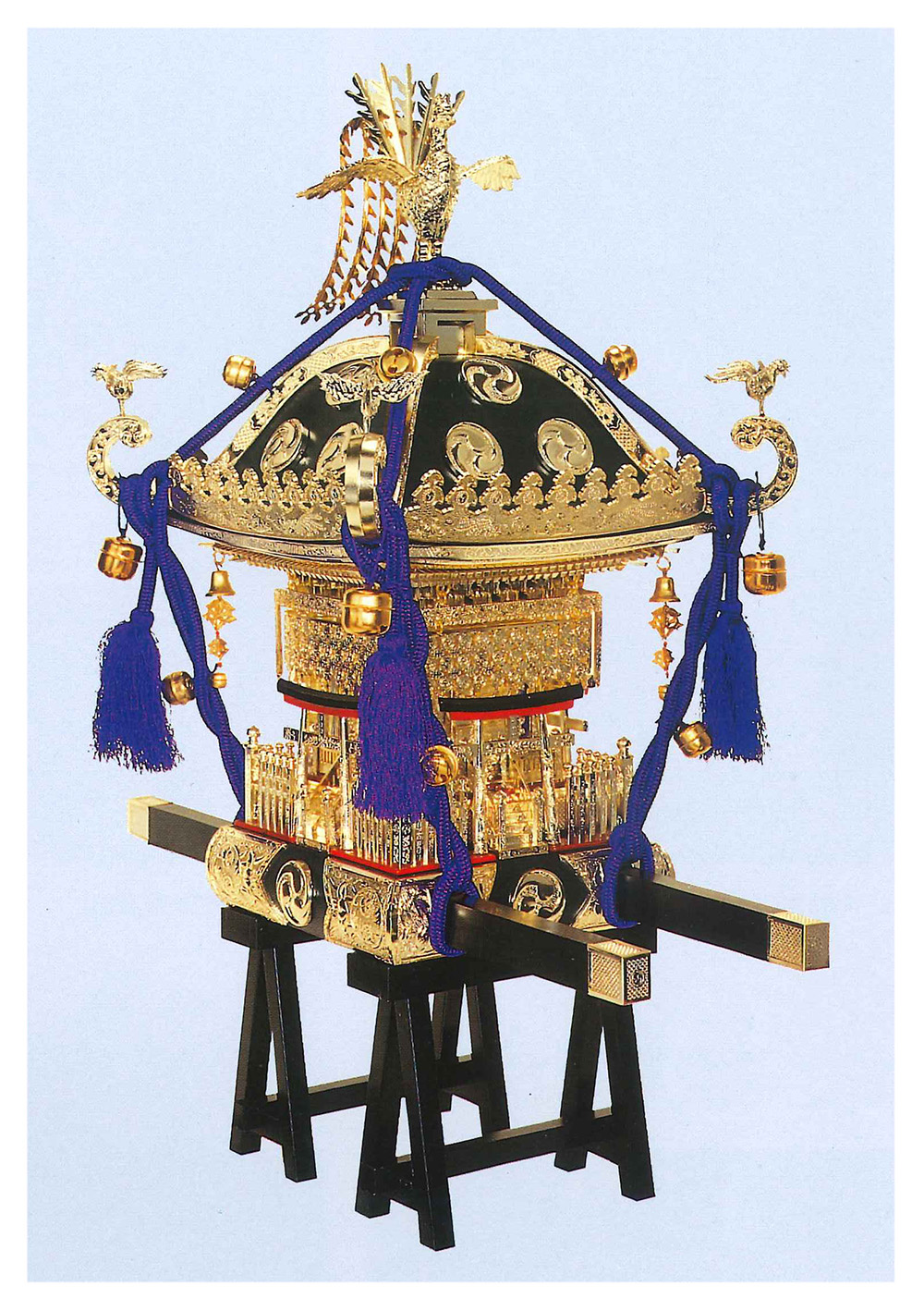 組立プラモデル 1/5 江戸神輿 黒塗紫房 – 名城・伝統美 プラモデル