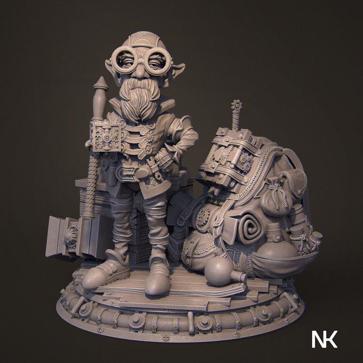 3D Printable Alvynn the Alchemist [presupported] by Nerikson