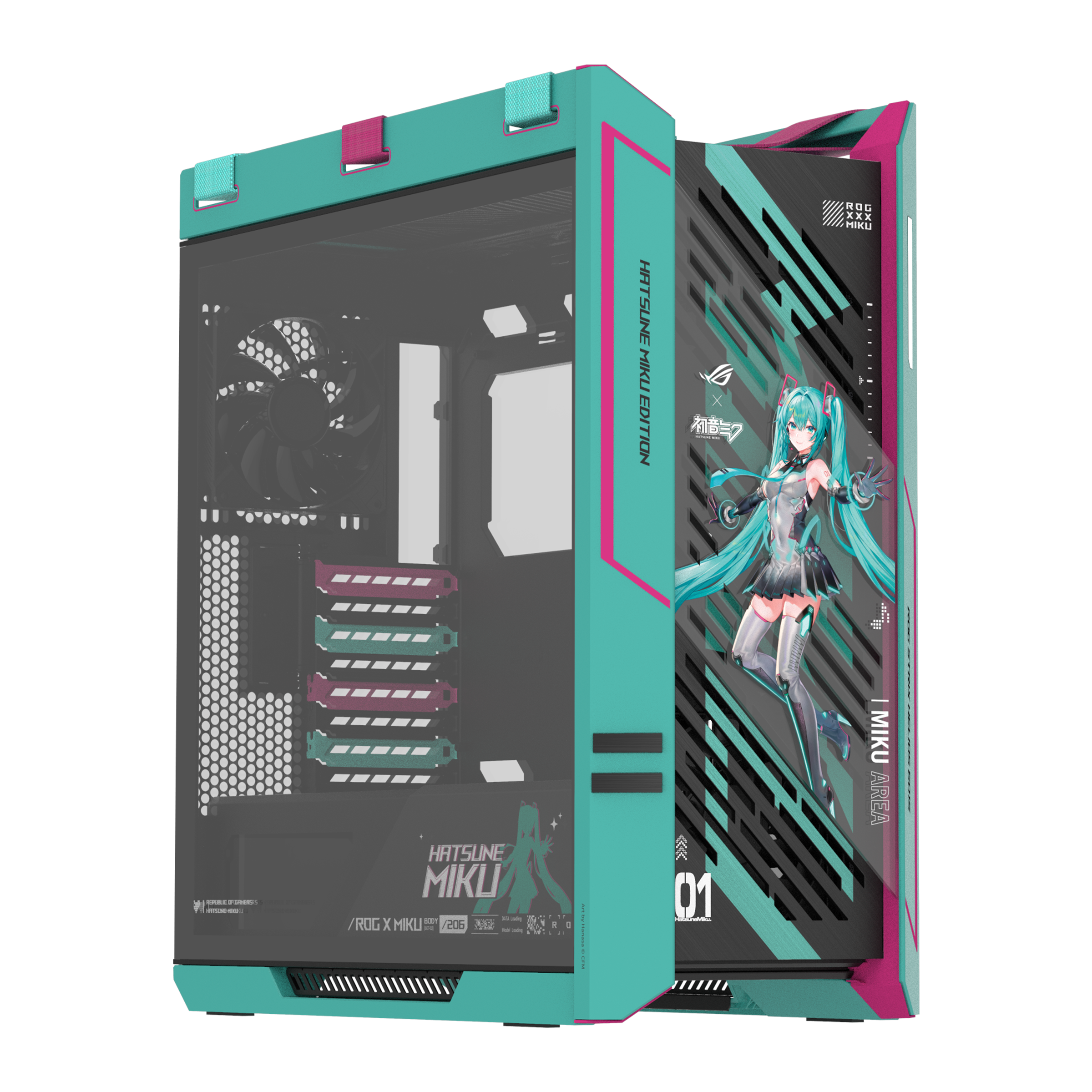ROG Strix Helios II Hatsune Miku Edition | Gaming Cases｜ROG