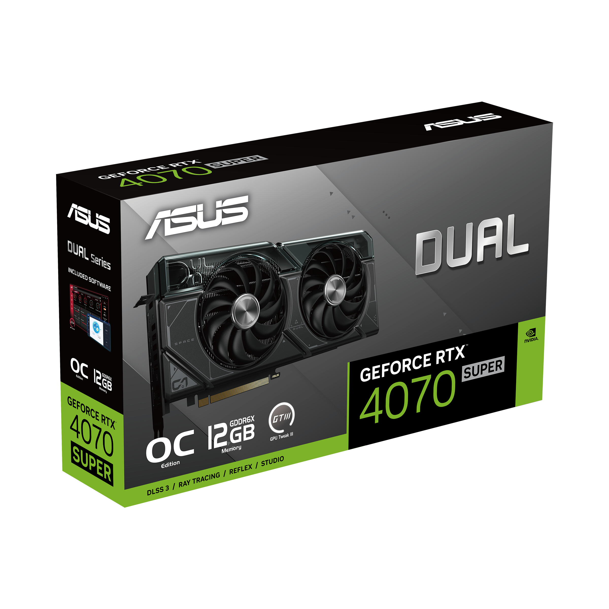 ASUS Dual GeForce RTX™ 4070 SUPER OC Edition 12GB GDDR6X