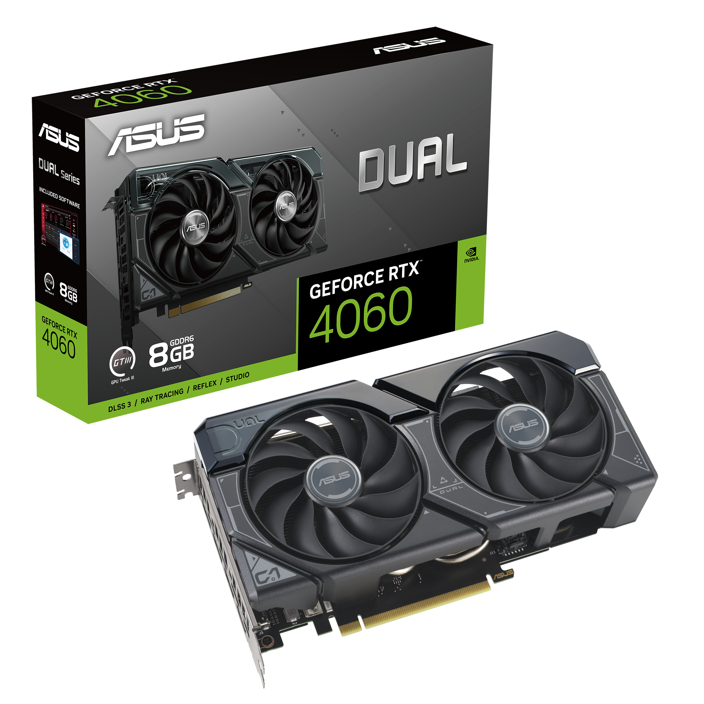 ASUS Dual GeForce RTX™ 4060 8GB GDDR6 | Graphics Card| ASUS Global
