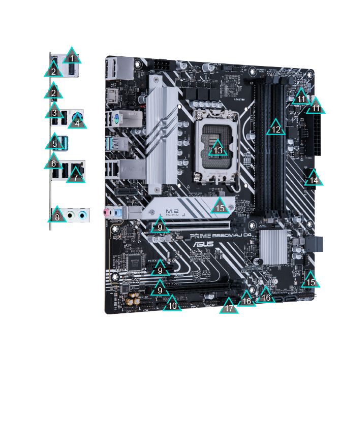 PRIME B660M-AJ D4｜マザーボード｜ASUS 日本